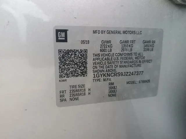 2018 CADILLAC XT5 LUXURY  