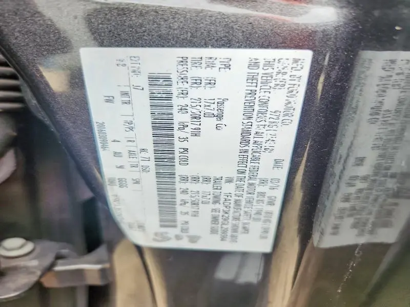 2016 FORD FOCUS SE  