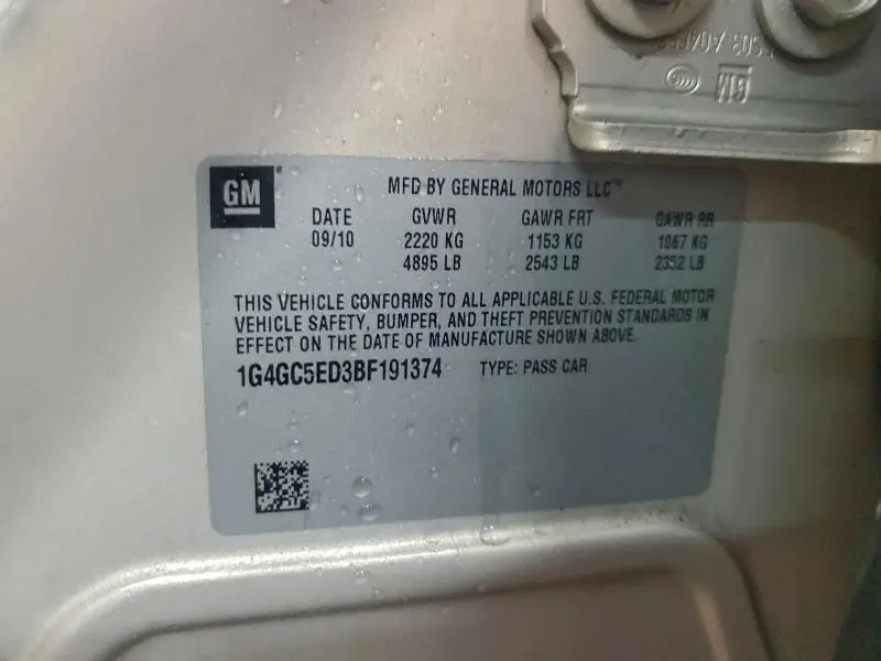 2011 BUICK LACROSSE CXL  