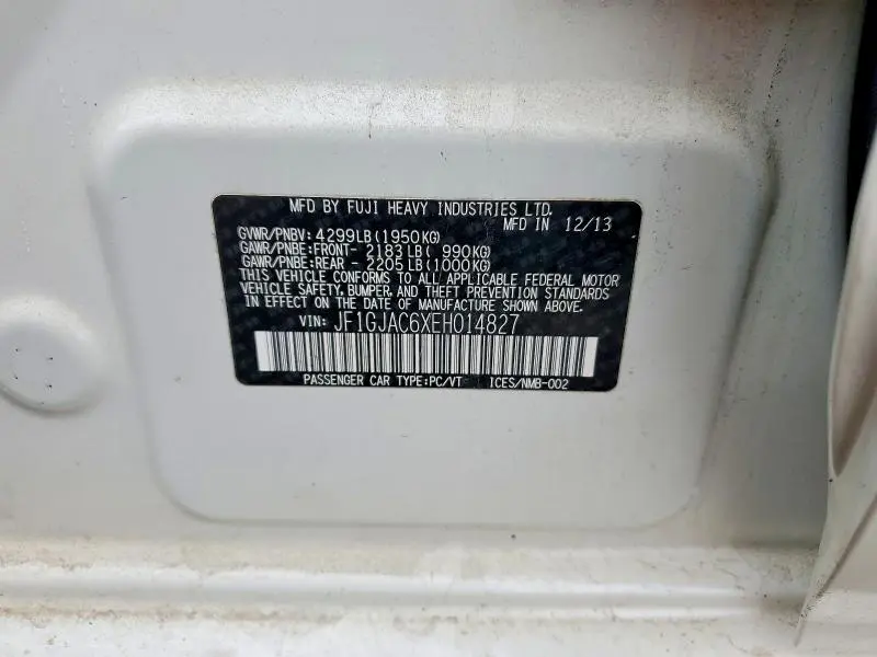 2014 SUBARU IMPREZA PREMIUM  