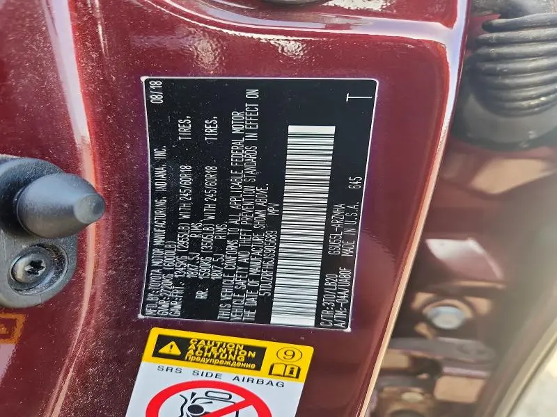 2018 TOYOTA HIGHLANDER XLE  