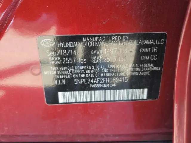 2015 HYUNDAI SONATA SE  