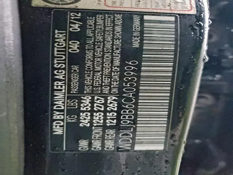 2012 MERCEDES-BENZ CLS 550 4MATIC  