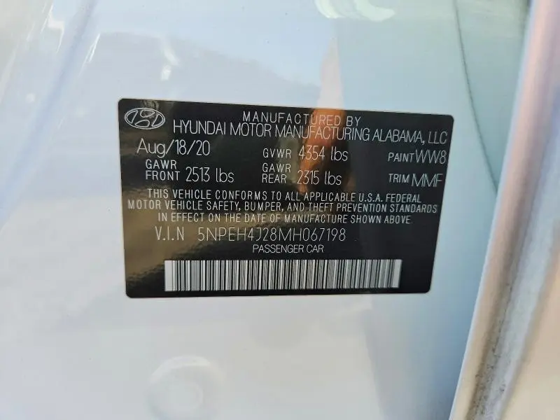 2021 HYUNDAI SONATA LIMITED  