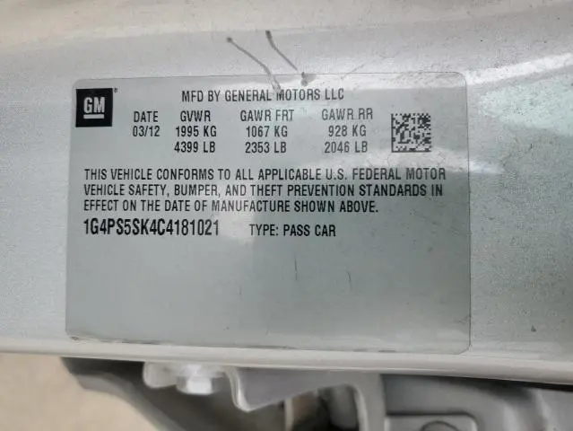 2012 BUICK VERANO