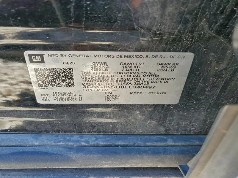 2020 CHEVROLET TRAX LS  