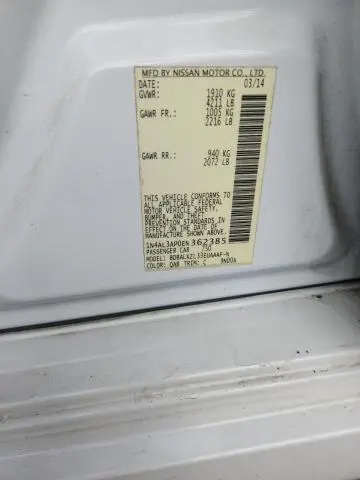 2014 NISSAN ALTIMA 2.5  