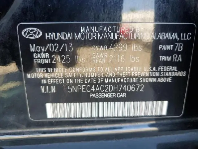 2013 HYUNDAI SONATA SE  