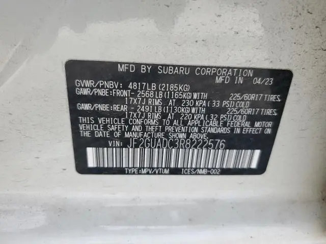 2024 SUBARU CROSSTREK PREMIUM  