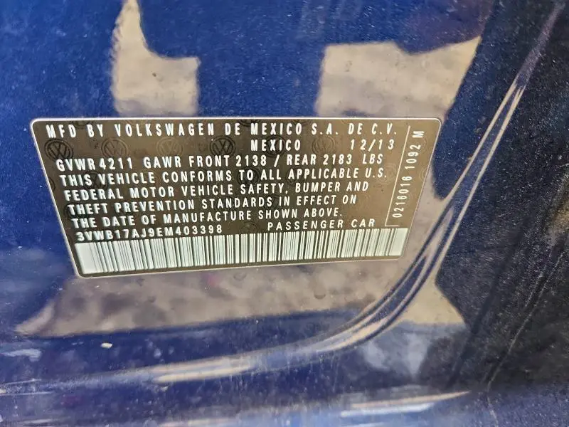 2014 VOLKSWAGEN JETTA SE  