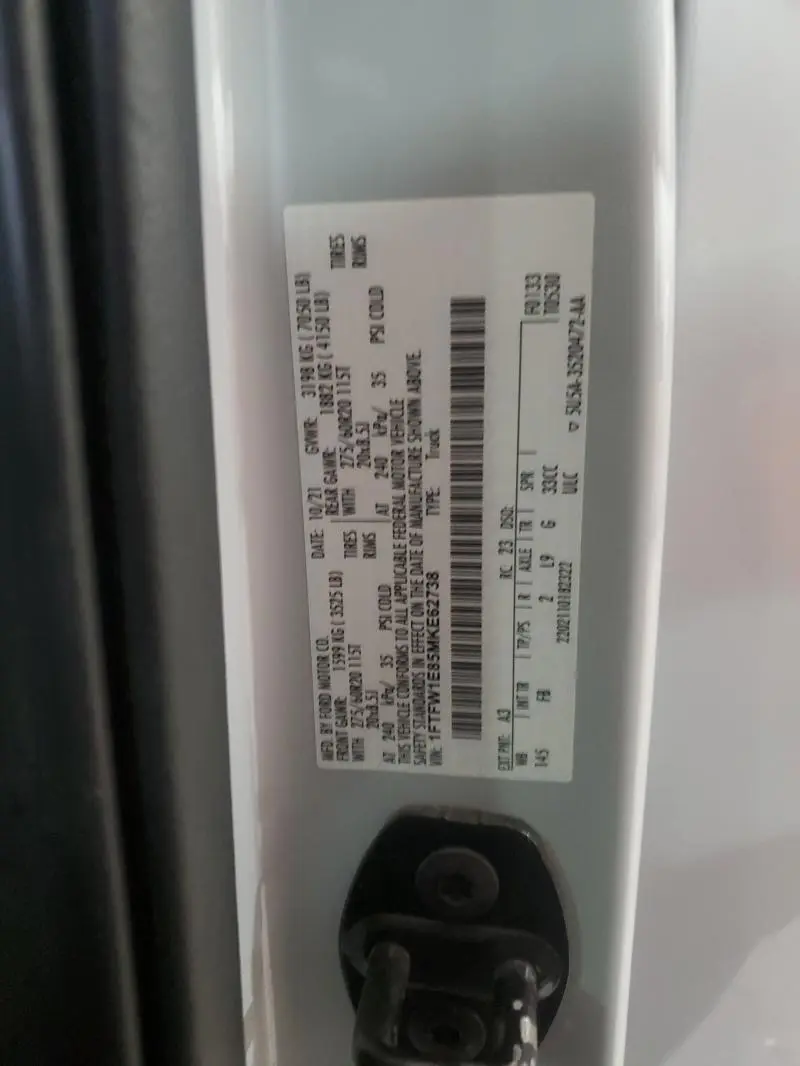 2021 FORD F150 SUPERCREW  