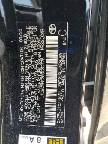 2024 TOYOTA COROLLA LE  