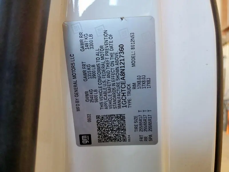 2022 CHEVROLET COLORADO LT  