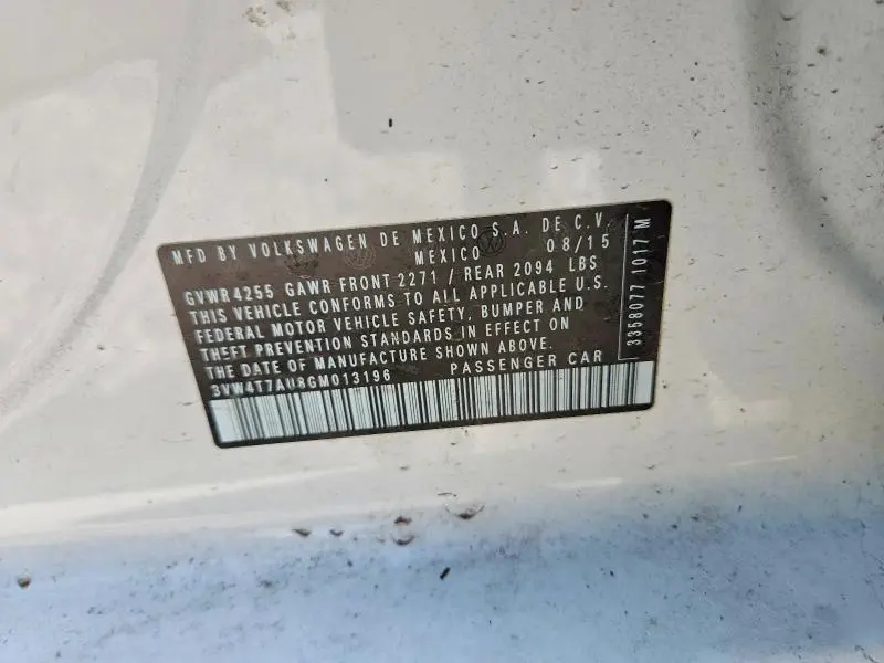 2016 VOLKSWAGEN GTI S  