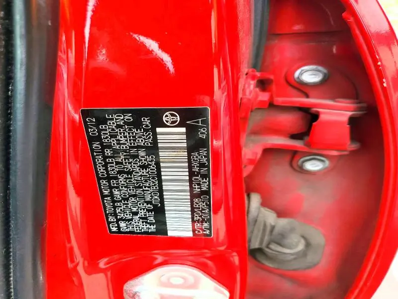 2012 TOYOTA PIRUS   