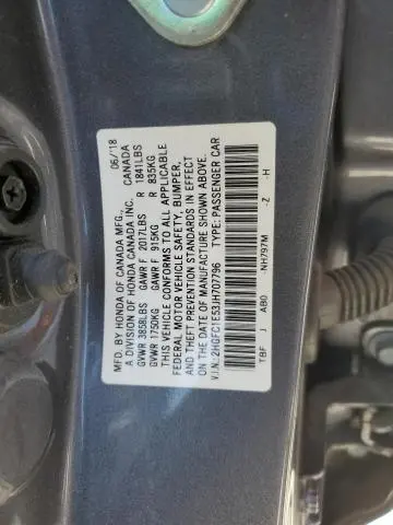 2018 HONDA CIVIC SI  