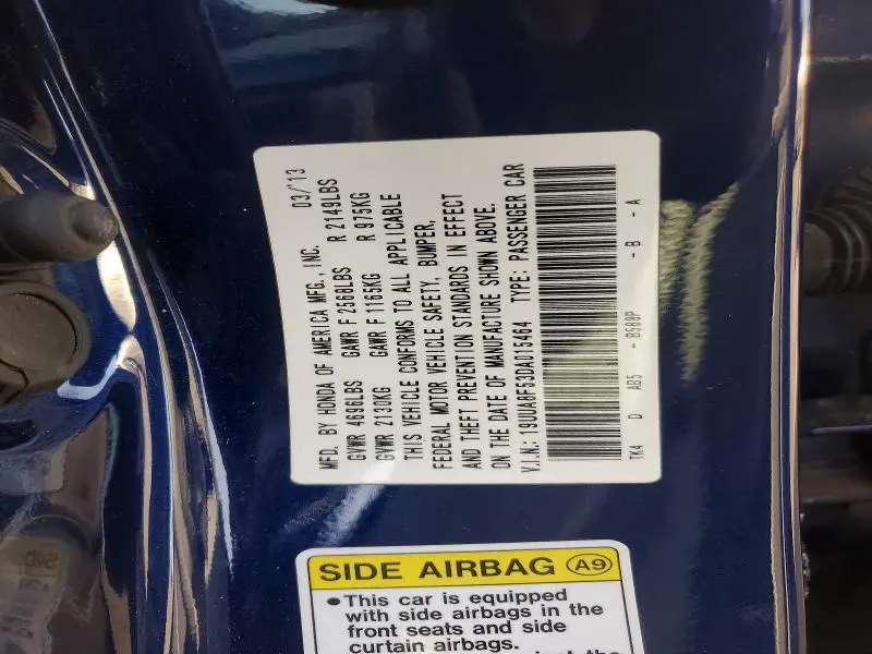 2013 ACURA TL TECH  