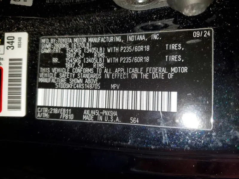 2024 TOYOTA SIENNA XSE  
