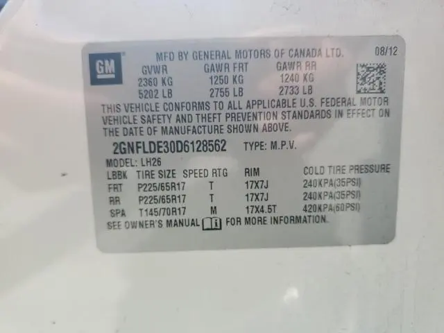2013 CHEVROLET EQUINOX LT  