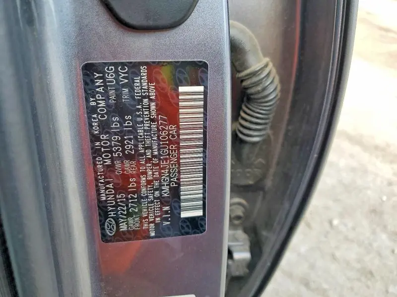 2016 HYUNDAI GENESIS 3.8L  