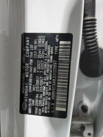 2018 HYUNDAI KONA SEL  