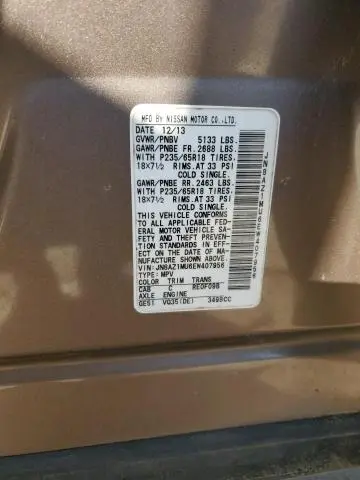 2014 NISSAN MURANO S  