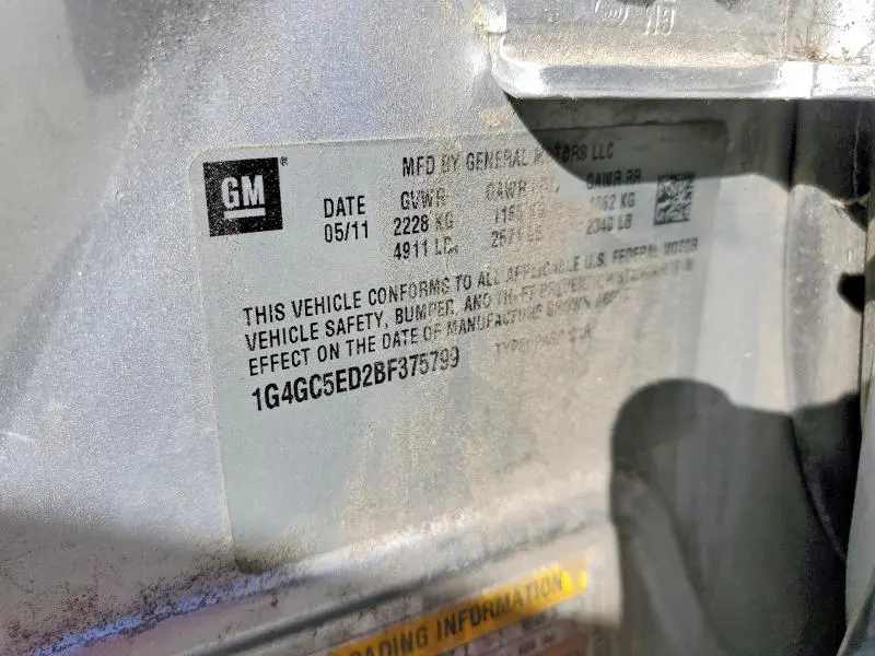 2011 BUICK LACROSSE CXL  