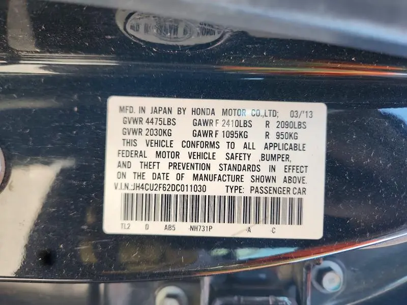 2013 ACURA TSX TECH  