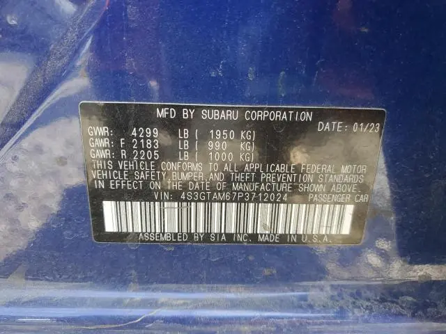 2023 SUBARU IMPREZA SPORT  