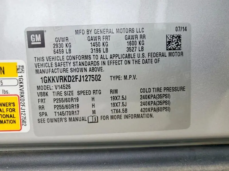 2015 GMC ACADIA SLT-1  