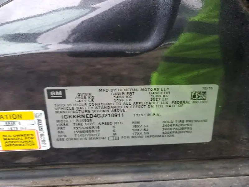 2016 GMC ACADIA SLE  