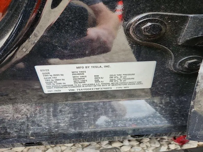 2022 TESLA MODEL Y   