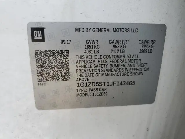 2018 CHEVROLET MALIBU LT  