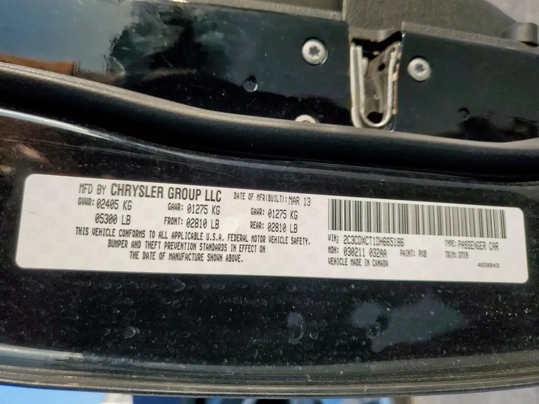 2013 DODGE CHARGER R/T  