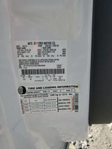 2014 FORD F150 SUPERCREW  