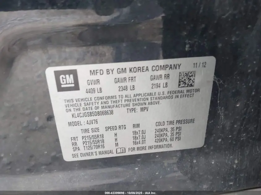 2013 BUICK ENCORE LEATHER