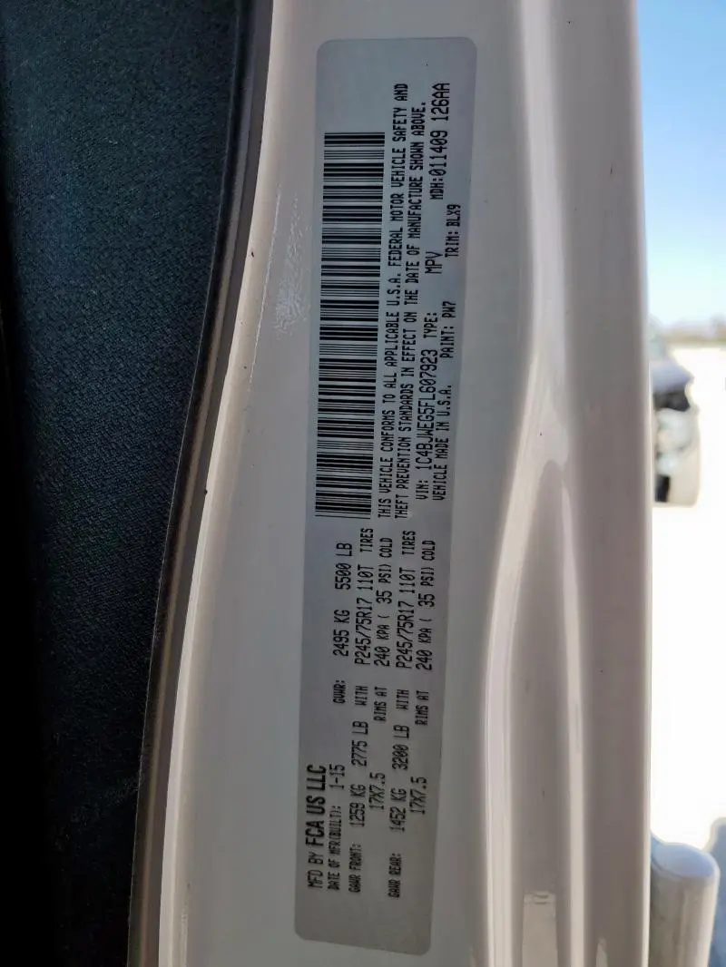 2015 JEEP WRANGLER UNLIMITED SAHARA  