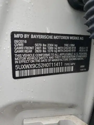 2017 BMW X3 XDRIVE28I  