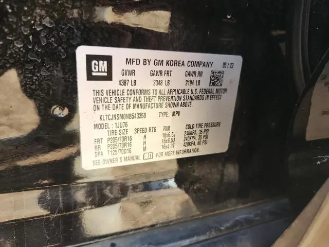 2022 CHEVROLET TRAX LS  