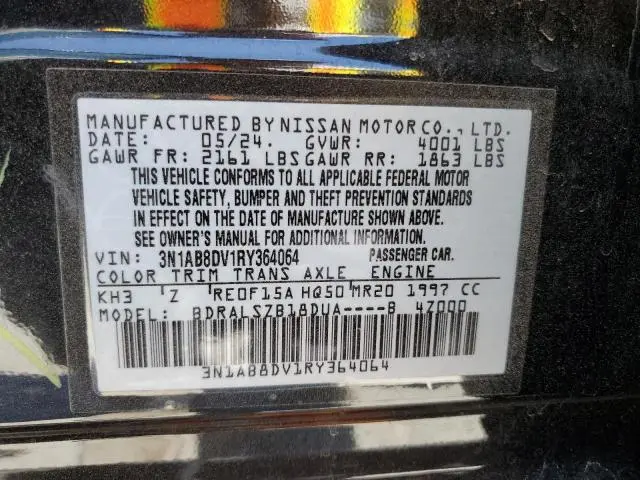 2024 NISSAN SENTRA SR  