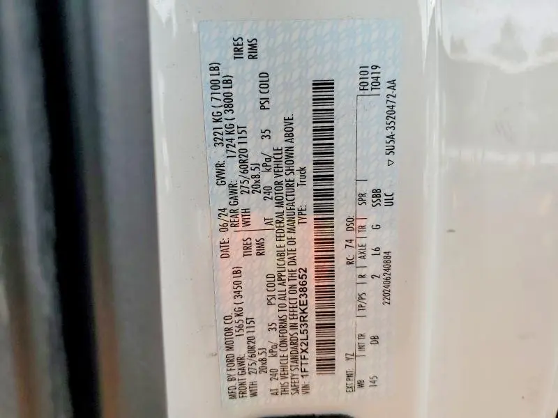 2024 FORD F150 STX  