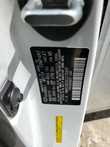 2012 HYUNDAI GENESIS 3.8L  