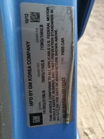 2013 CHEVROLET SPARK LS  