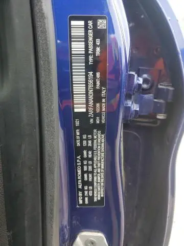 2022 ALFA ROMEO GIULIA   