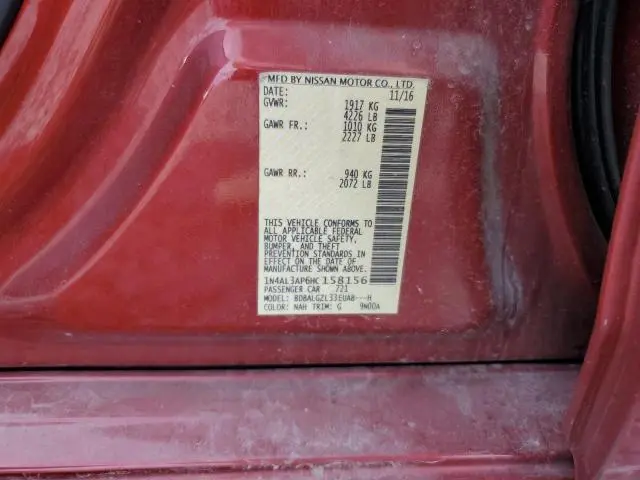 2017 NISSAN ALTIMA 2.5