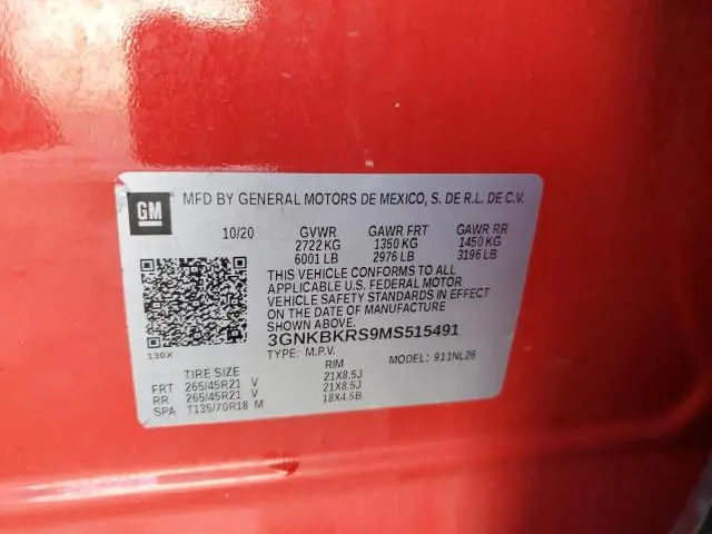 2021 CHEVROLET BLAZER RS  