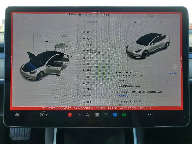 2020 TESLA MODEL 3   