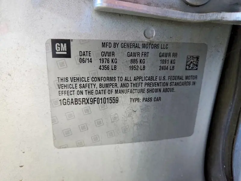 2015 CADILLAC ATS LUXURY  