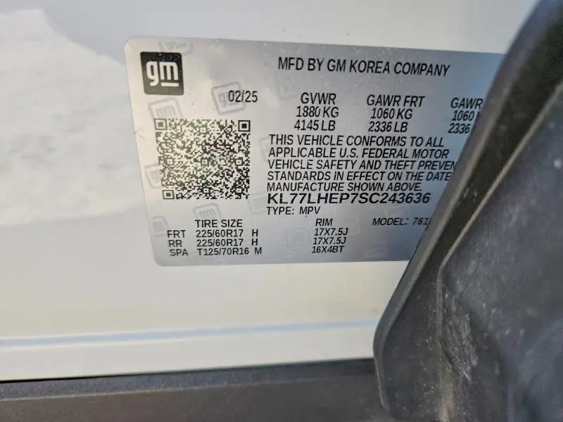2025 CHEVROLET TRAX 1LT  