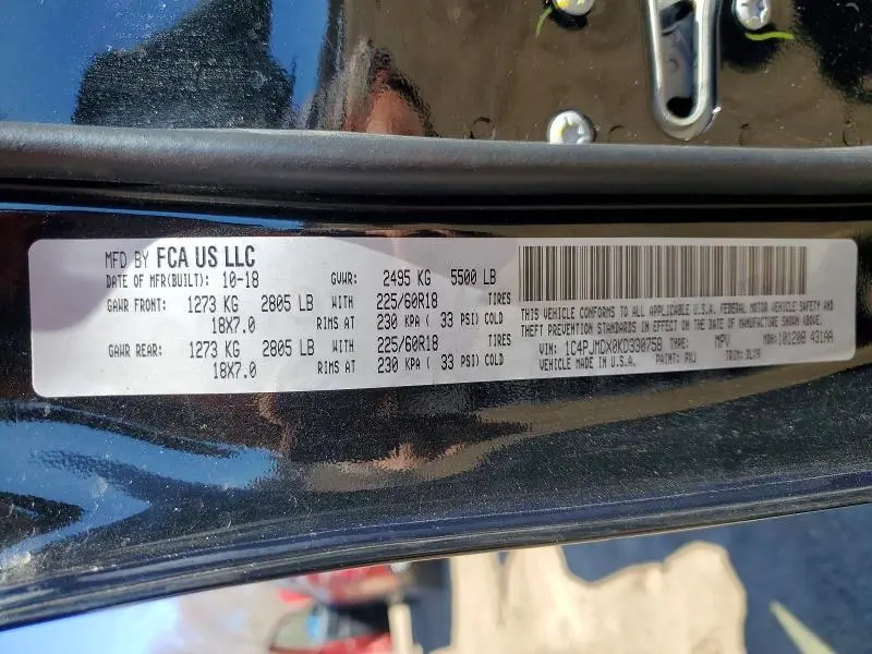 2019 JEEP CHEROKEE LIMITED  